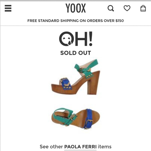NEW Paola Ferri by Alba Moda suede chunk sandal - Picture 6 of 6